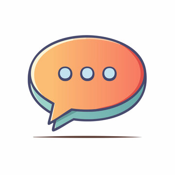 Speech Bubble Icon with Ellipsis