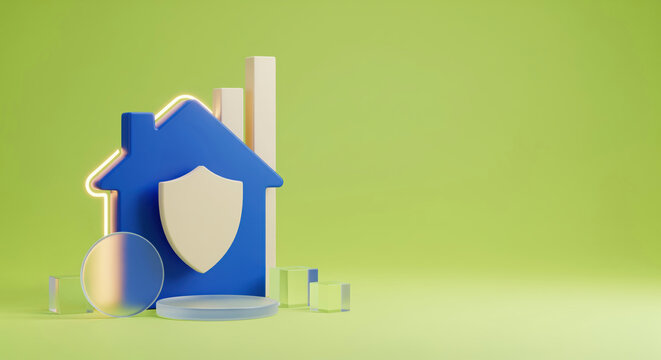Property damage claim planning frames a protected house as proof for mortgage coverage, rental policy education and insurer quote pages serving homeowner after fire, flood or theft