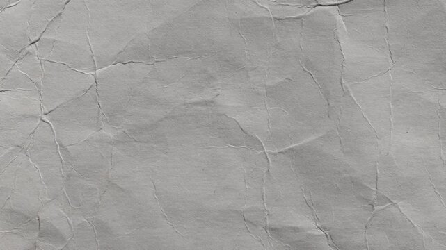 Abstract crumpled paper texture background with soft lighting. Minimal clean surface for design, presentations, typography, overlay and motion graphics.  Seamless looping 4k