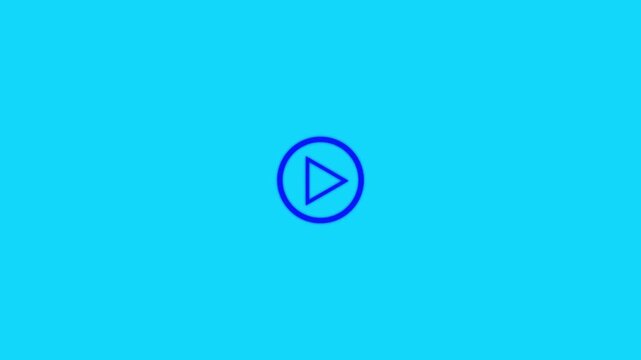 play button inside filmstrip frame for circle and entertainment design