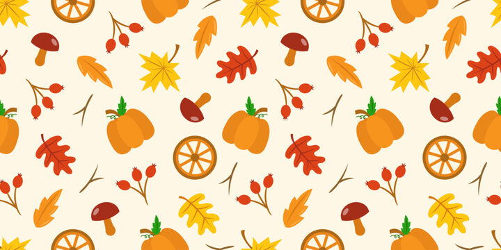 Autumn Seamless Pattern