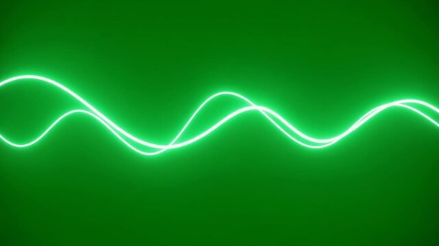animation of glowing leaf pile blowing across frame on green screen