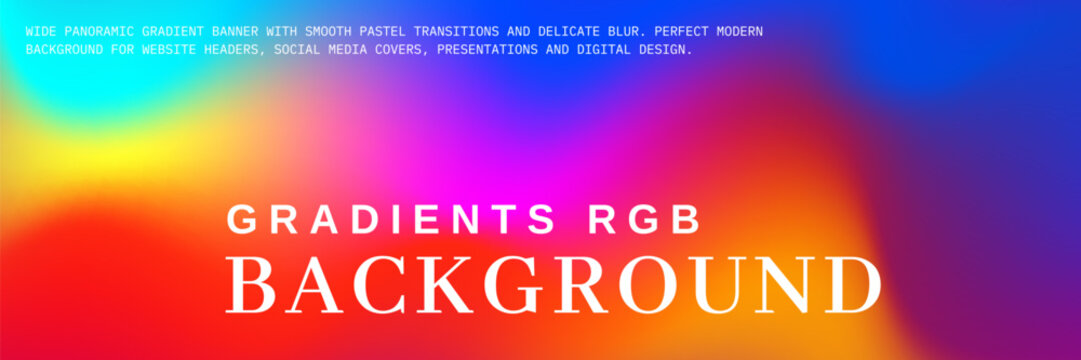 Rainbow gradient fills the backdrop with color. Rgb spectrum and pastel led icons glow with vivid color, bringing rainbow light and gradient joy to every icon.