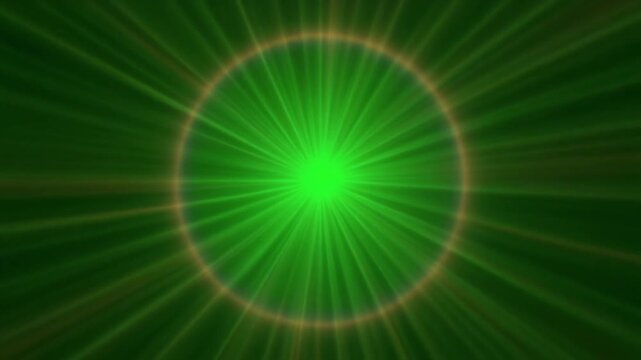 Light leak bursts from bottom corner in a soft green loopable animation