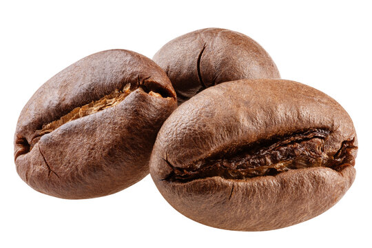 Coffee Beans isolated, full depth of field