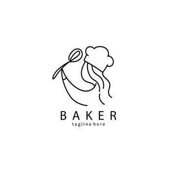 Iconic food logo concept, for restaurant or food shop.