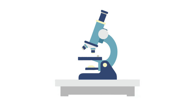 Laboratory microscope on table for science education and research