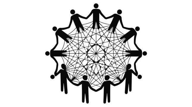 teamwork partnership unity connection network concept