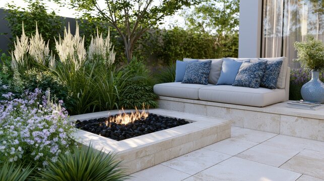 Sunken Fire Pit and Seating