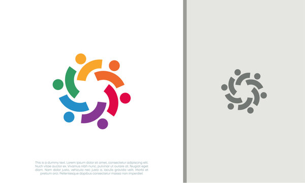 Global Community Logo Icon Elements Template. Community human Logo template vector. Community health care. Abstract Community logo
