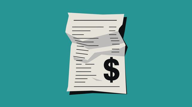 Close-up of crumpled dollar bill with green background