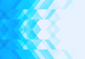 Obraz premium Abstract blue geometric triangle mosaic background with gradient mesh texture 