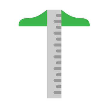 T Square Vector Flat Icon Design