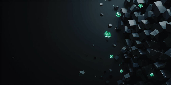 Abstract Blue Background with Glowing Bubbles and Smooth Digital Water Wave Loop Animation Background