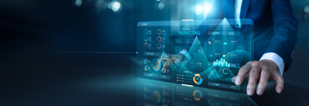 Data analytics, Digital marketing and data science for performance and create insight report, Goal of digital marketing strategy and service through digital channel of Ai algorithms on social network.