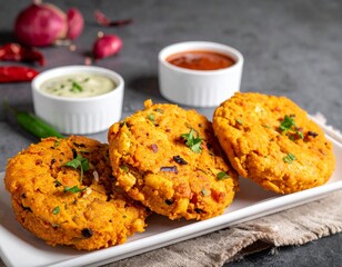 Fototapeta premium street food Aloo Tikki