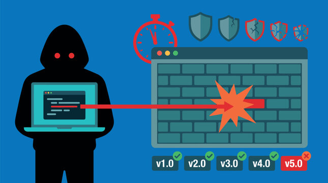 Hacker Using Ransomware to Lock and Encrypt Files Database Email and Network Data for Cybersecurity Threat Awareness Content