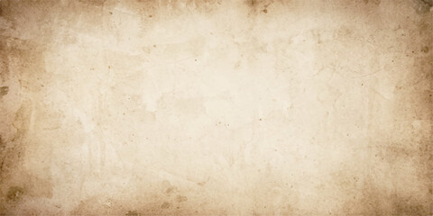 Obraz premium Antique sepia old paper texture with grunge border for vintage scrapbook and nostalgic letter background