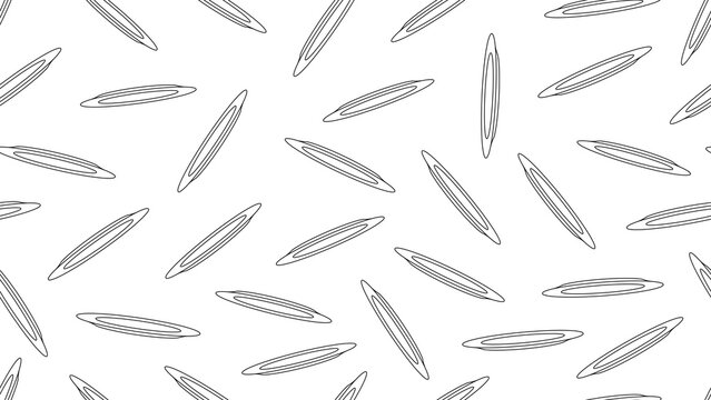 Seamless pattern featuring side-view plates or dishes in a clean stroke outline style on a transparent background for serving concepts, restaurant branding, catering menus, and food-themed designs.