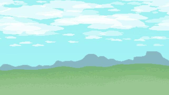 mountain landscape with more clouds