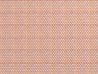Fototapeta premium Rusty perforated metal sheet texture with round holes, 3d graphic