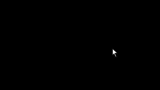 Mouse pointer cursor click press animation. mouse cursor arrow icon for digital interface.. 4K video