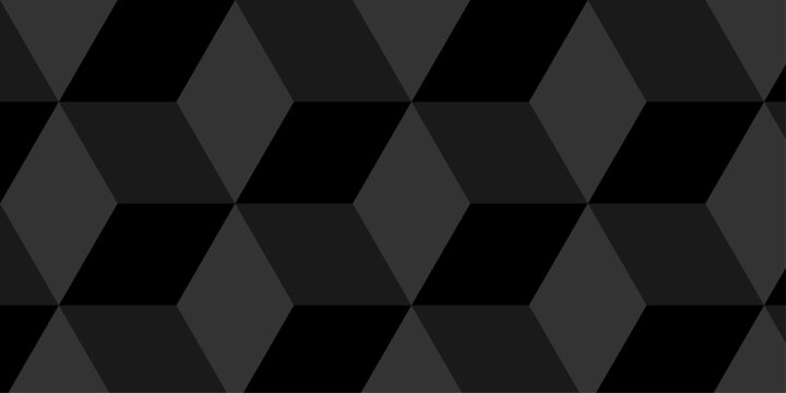 Cubic wall texture pattern. seamless cube grid hexagon technology background. Geometric pattern illustration mosaic, square and triangle wallpaper.