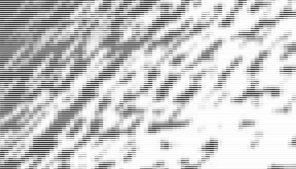 Fototapeta premium Black and white abstract halftone pattern with smooth transition effect. Fade and disappear pattern for sporty design element. Editable graphic resource. Vector Format Illustration. EPS10 