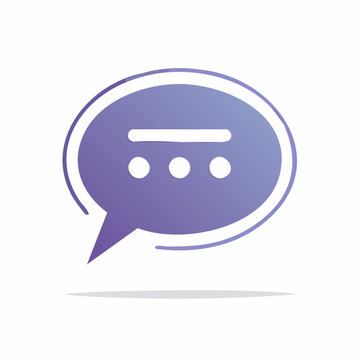 Speech bubble icon with ellipsis