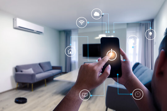 Smart Home Control via Smartphone with IoT Automation System in Modern Living Room