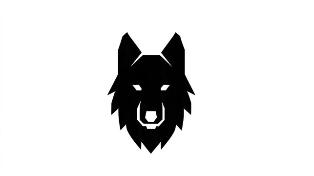 simple wolf animal logo