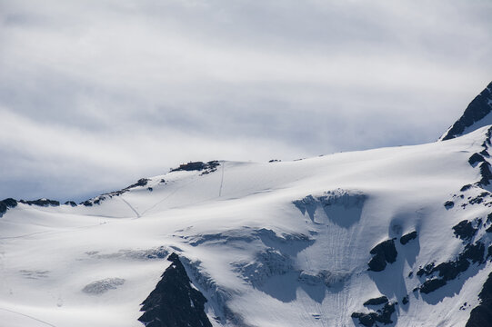 Alpine Ridge Leading Toward the Summit