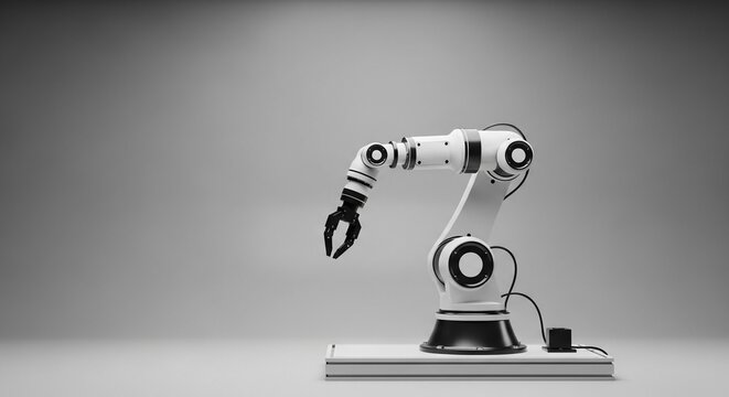 Minimal Robotic Arm Prototype in Studio Lighting