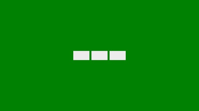 3x, Triple, Three Times Concept - Minimal Flat Design Motion Graphics Clip - Green Screen, 7.5% Gray