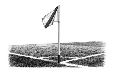 corner flag in football field © Bagus Fadli 