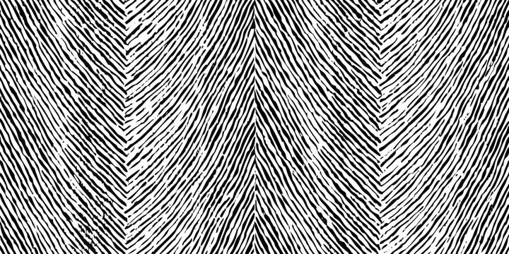 Chevron pattern black and white vector illustration with repeating lines