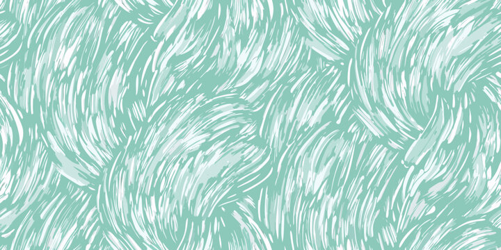 Light teal scribble pattern seamless vector background texture