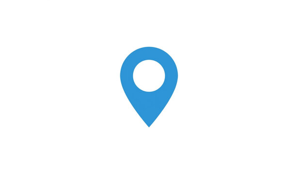 Navigation Location Pin Icon Vector Flat Design