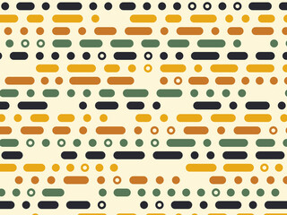 Rhythmic Dots and Dashes Pattern Simple Background © iushakovsky