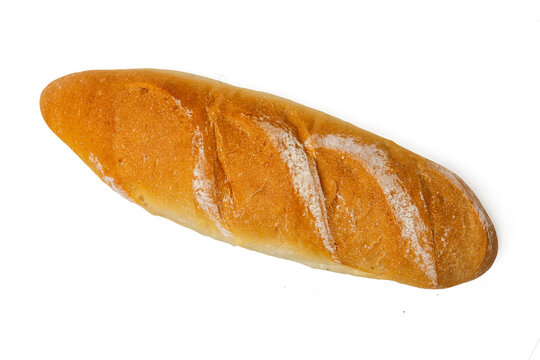 The Beguette bread isolate on white for mockup, high resolution image, stacking focus techniq.