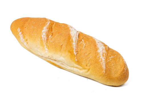 The Beguette bread isolate on white for mockup, high resolution image, stacking focus techniq.