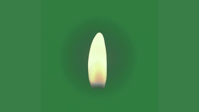 A green screen with white background and ball in the middle light on it lit candle animated chromakey background style colorful illustration depth gesture scene design creative layers