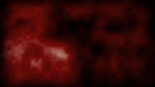怪しくゆらゆら動く赤い霧と黒い影のホラー背景ループ素材｜Spooky Red Fog and Dark Smoke Horror Background Loop