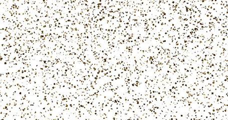 Obraz premium Glittering gold confetti fall in black background. Sparkling glow effect. 3D rendering with alpha.