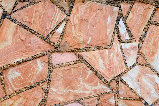 Pink Stone Mosaic Texture