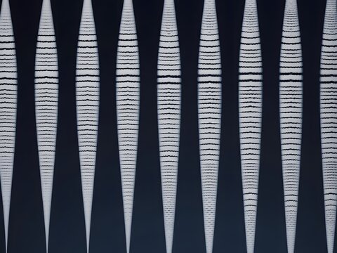 Abstract geometric pattern with diagonal stripes and sharp angles