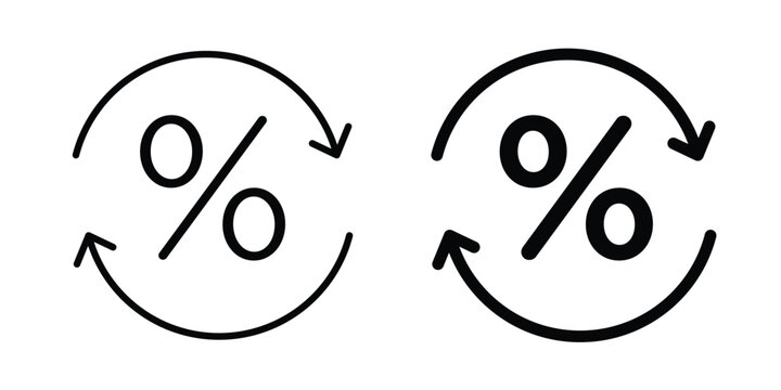 Exchange rate icon bundle modern line and clipart style collection