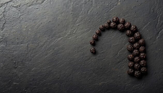 Heritage Spice Advertisement of Spherical Vidanga Berries on Dark Sandstone Block