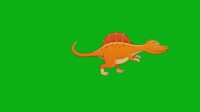 dinosaur spinosaurus predator reptile jurassic ancient fossil premium stock media clip for professional video editing projects. this high-end visual element is perfectly optimized