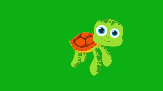 turtle reptile shell sea ocean water pond aquarium walk slow premium stock media clip for professional video editing projects. this high-end visual element is perfectly optimized